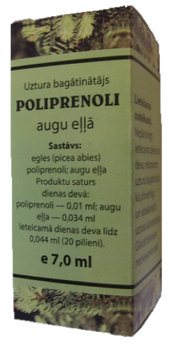 POLIPRENOLI augu eļļā, 100mg 7.0ml - E-veikals
